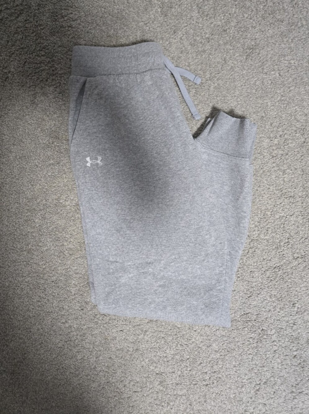 Womens Under Armour Light Gray Jogger Sweatpants